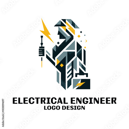 Electrical Engineer Vector Logo Design