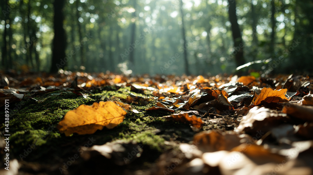 Autumn forest floor leaves and moss nature background scenic woodland landscape fall season photography Autumn forest floor leaves and moss nature background scenic woodland landscape fall season photography