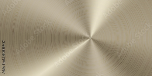 Platinum color hologram radial finish. Silver circle gradient, brushed surface texture. Steel structure background. Scratched disk circular foil plate. Solid polished metallic sheet. Aluminum texture