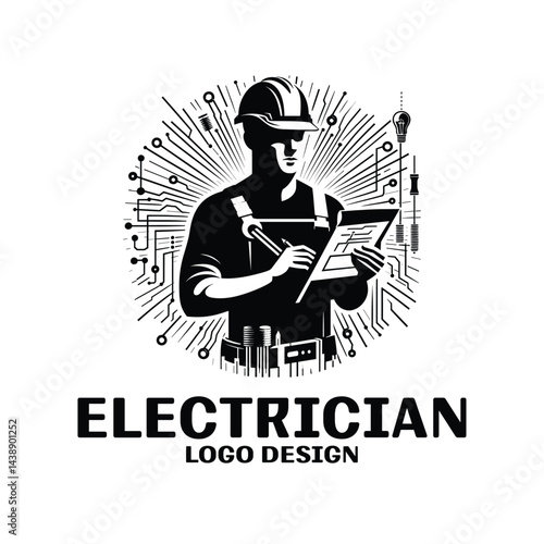 Electrician Vector Logo Design