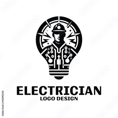 Electrician Vector Logo Design