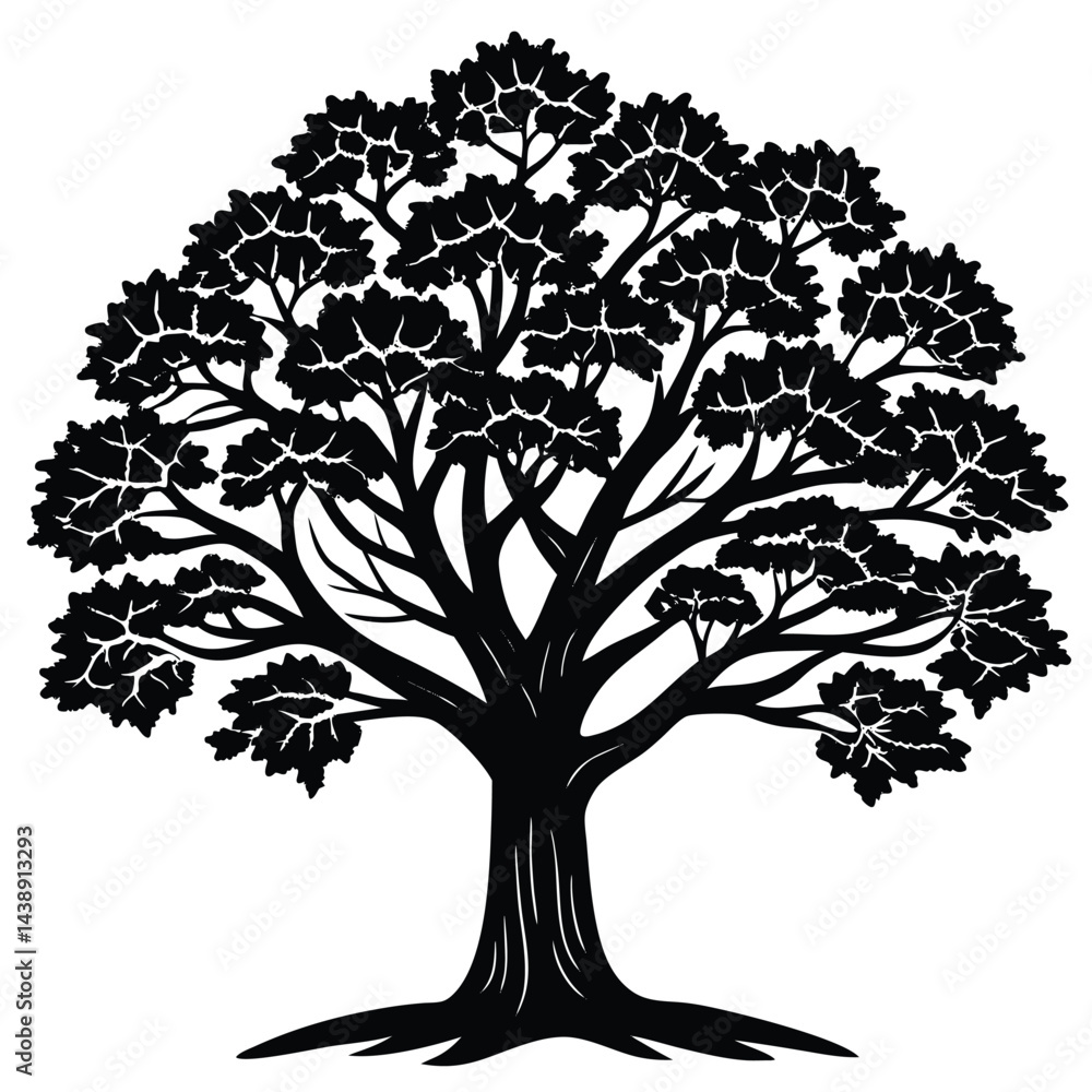 Obraz premium Kapok trees icon set isolated on white background