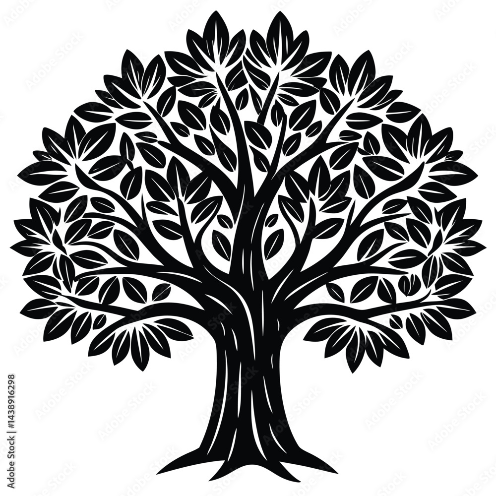 Obraz premium Koa trees icon set isolated on white background