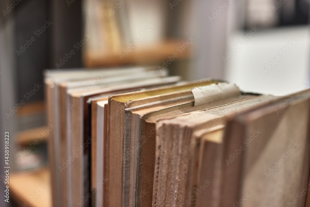 Books and shelves f a library