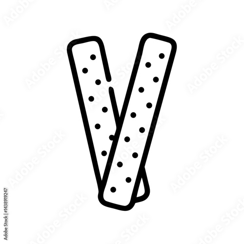 vector illustration of a letter