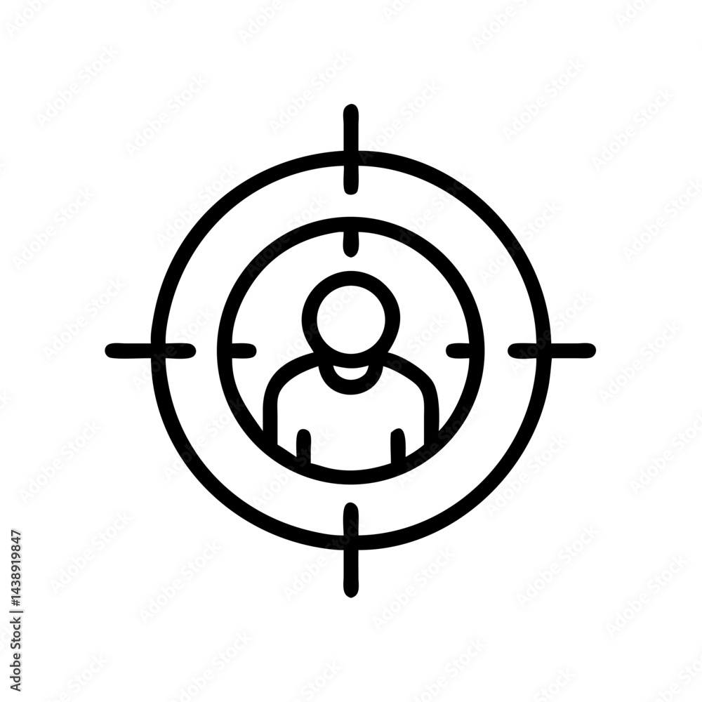 Business Target Focus Icon Design Business Target Focus Icon Design