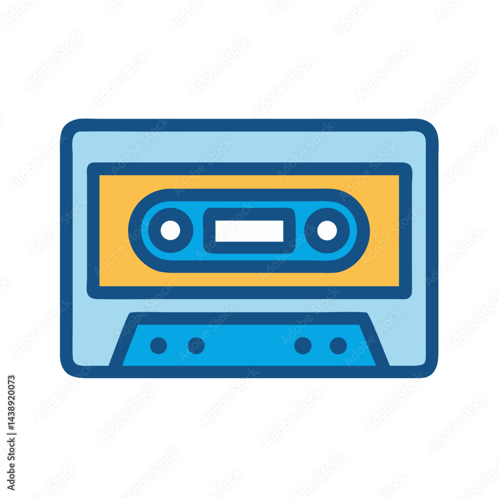 Cassette Tape Music Icon Design Cassette Tape Music Icon Design