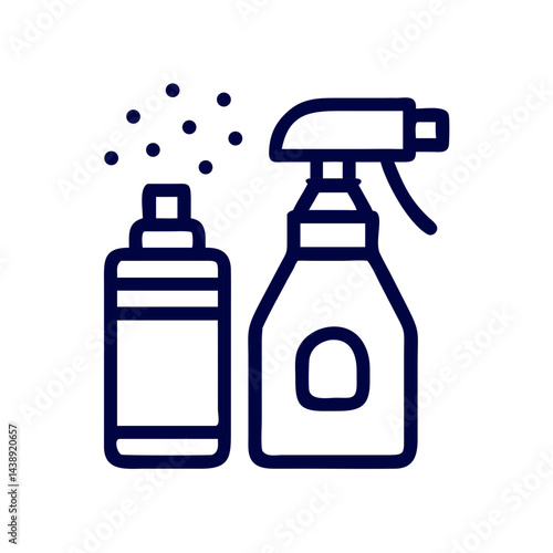 Cleaning Detergent Spray Icon Design