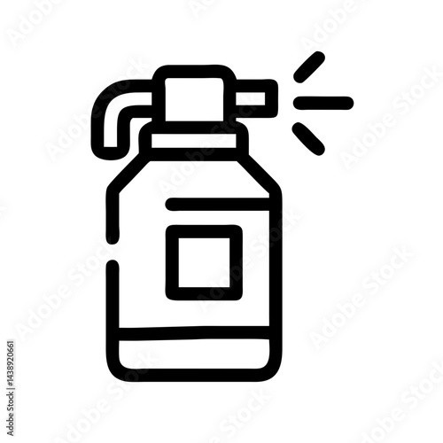 Cleaning Detergent Spray Icon Design