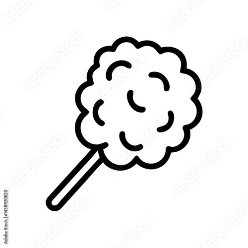 Cotton Candy Stick Icon Design