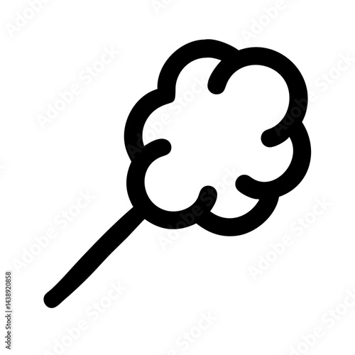 Cotton Candy Stick Icon Design