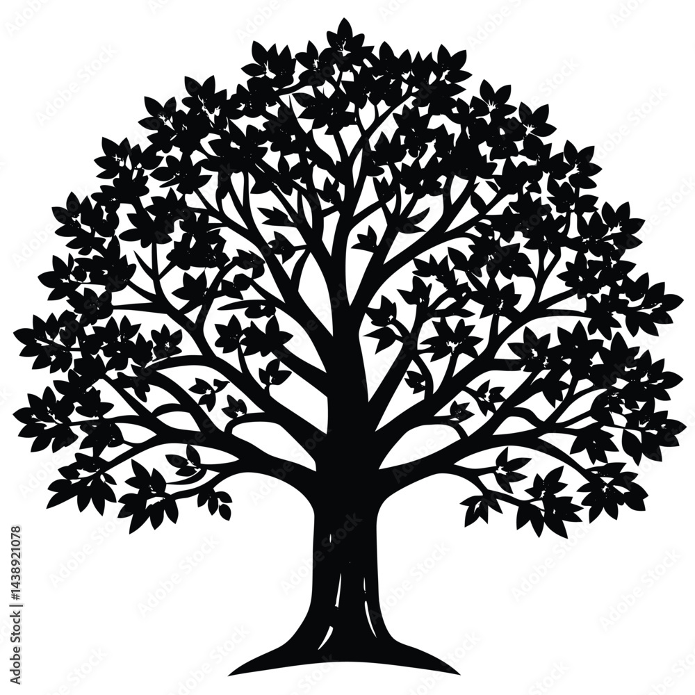 Obraz premium Sassafras trees icon set on white background