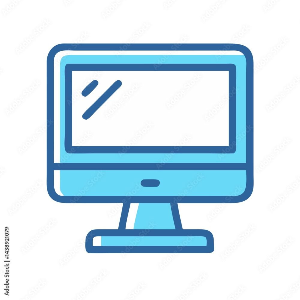 Desktop Monitor Display Icon Design Desktop Monitor Display Icon Design