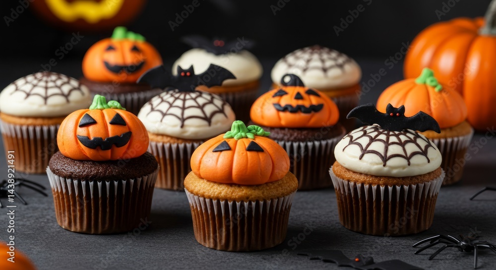 Delicious Halloween Cupcakes: Festive Jack-o'-Lanterns and Spooky Spiderwebs for Your Spooktacular Party Delicious Halloween Cupcakes: Festive Jack-o'-Lanterns and Spooky Spiderwebs for Your Spooktacular Party