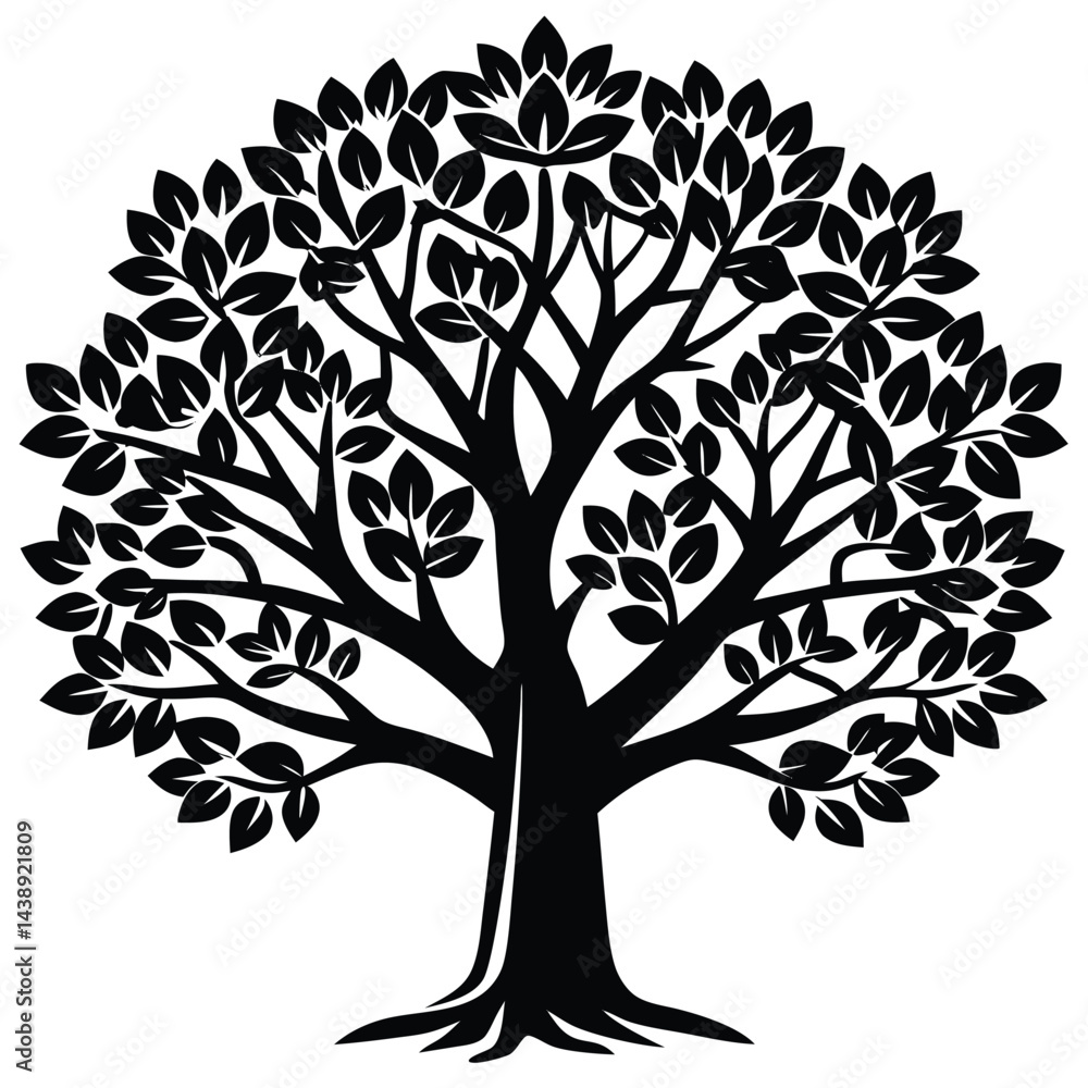 Fototapeta premium Sassafras trees icon set on white background