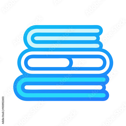 Ironed and Folded Towels Icon Design