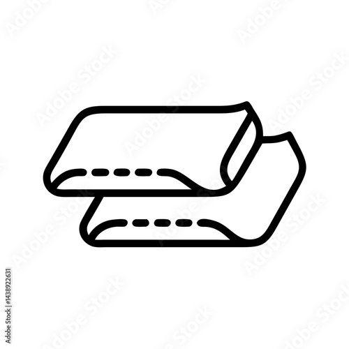 Ironed and Folded Towels Icon Design