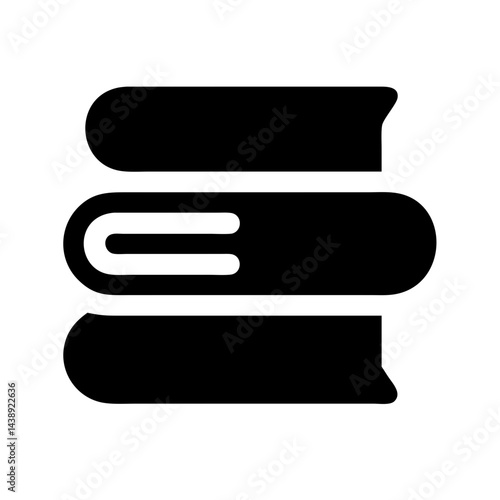 Ironed and Folded Towels Icon Design