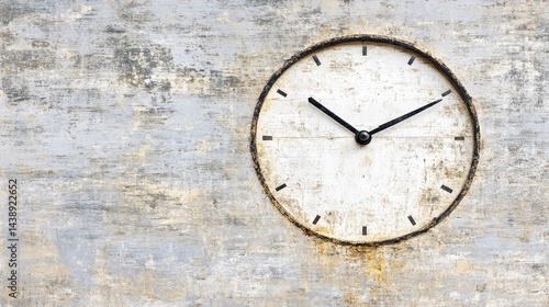 Wallpaper Mural Rustic clock on a weathered gray wall. Torontodigital.ca