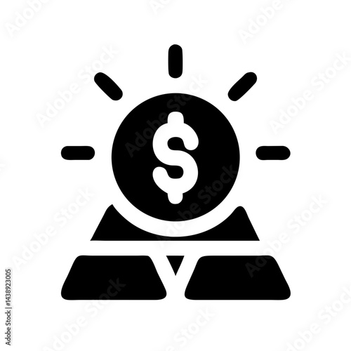 Money Gold Wealth Success Icon Design