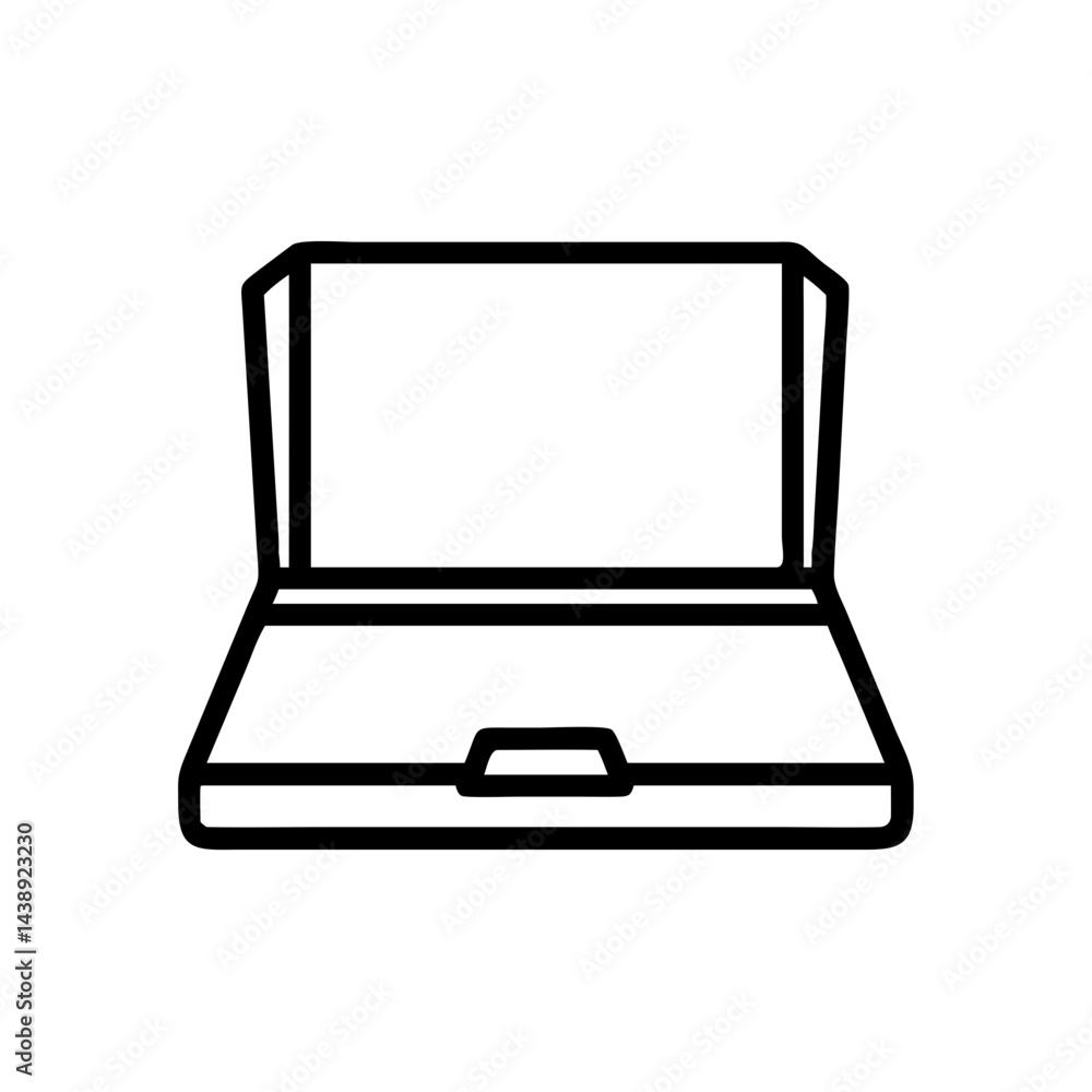 Open Laptop Computer Device Icon Design Open Laptop Computer Device Icon Design