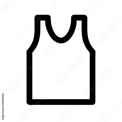 Sleeveless Gym Tank Top Icon Design