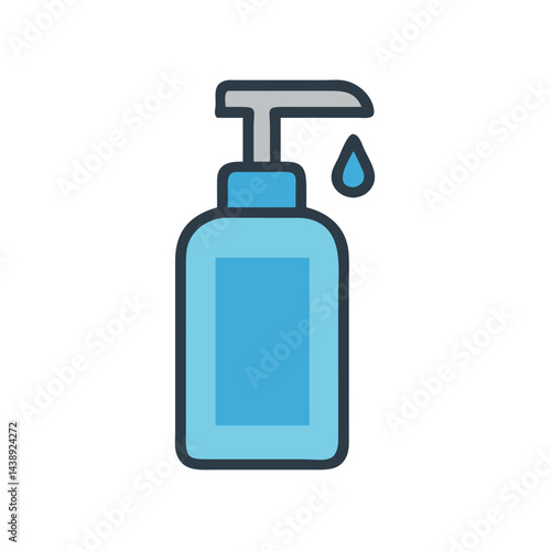 Soap Pump Dispenser Bottle Icon Design
