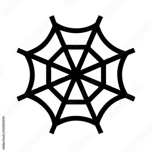 Spider Web Decorative Design Icon Design