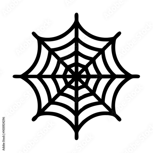 Spider Web Decorative Design Icon Design