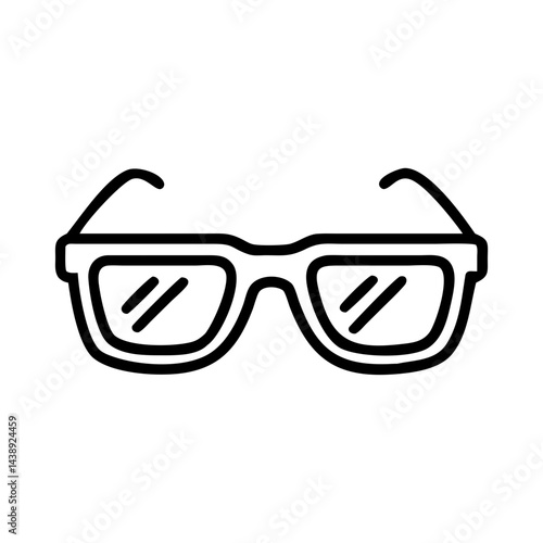 Sunglasses with Stylish Frame Icon Design