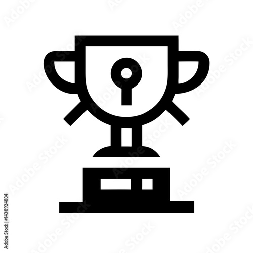 Trophy Leadership Excellence Award Icon Design