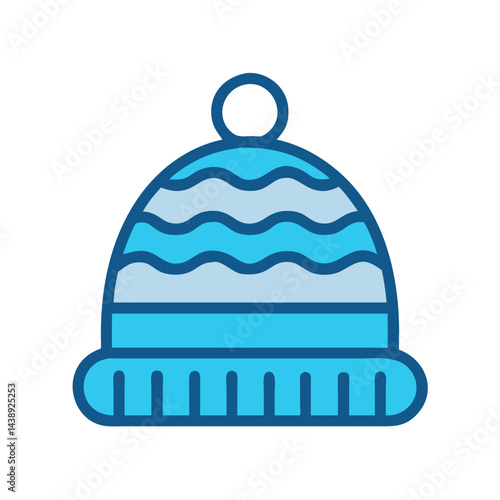 Winter Beanie Warm Hat Icon Design