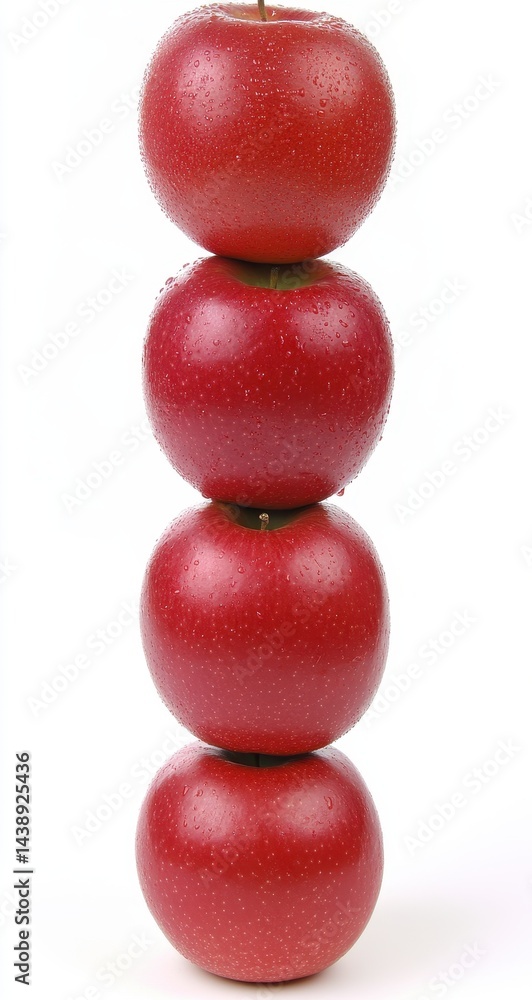 Stacked Red Apples Stacked Red Apples