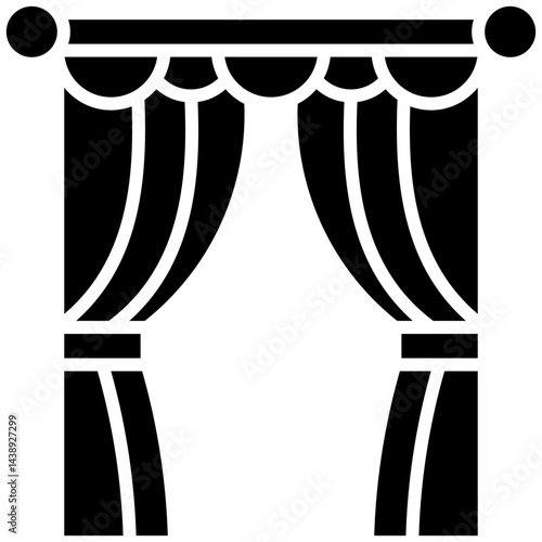 Curtain glyph icon
