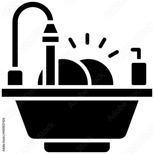 Sink glyph icon
