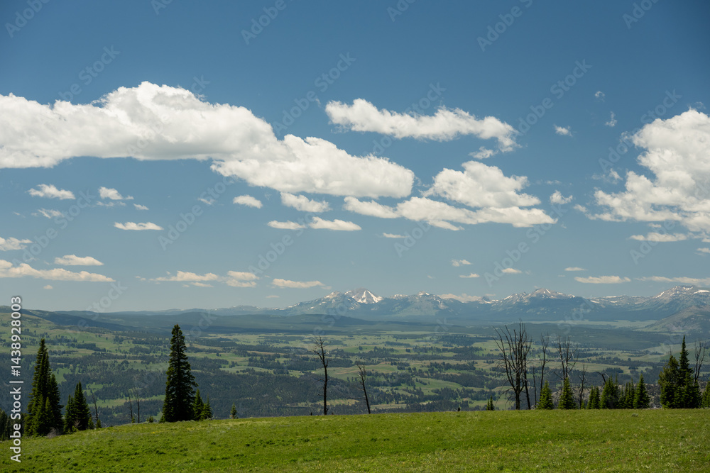 Looking Across Yellowstone Toward Mount Holmes At The End The Distant Ridge