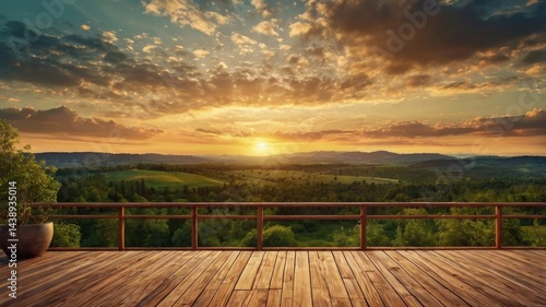 sunset over the river