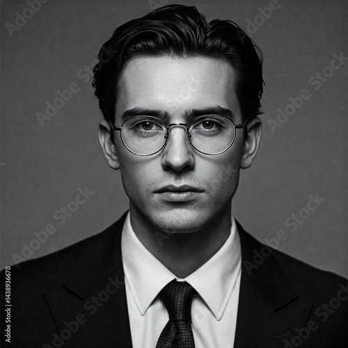 businessman with glasses