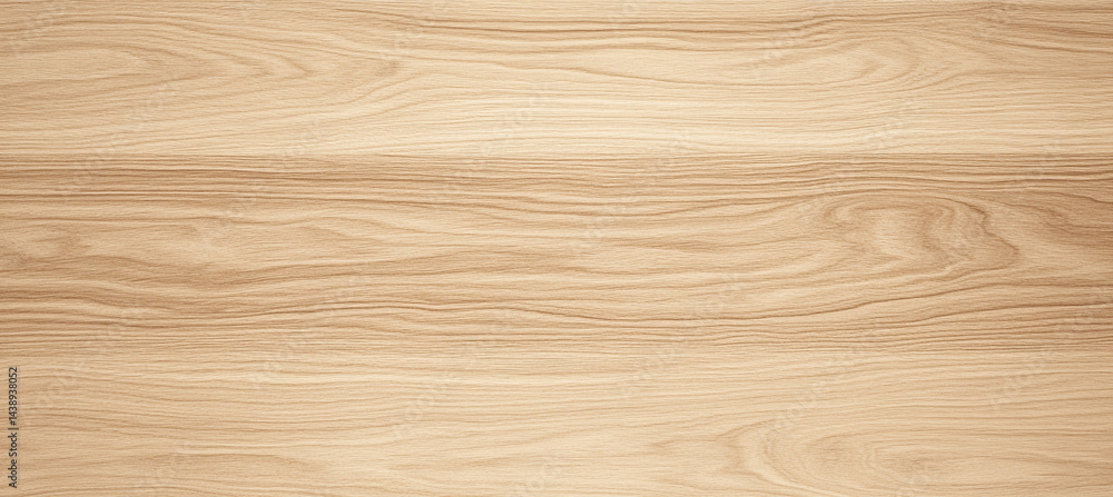 Naklejka premium Light Natural Wooden Texture with Smooth Grain Pattern