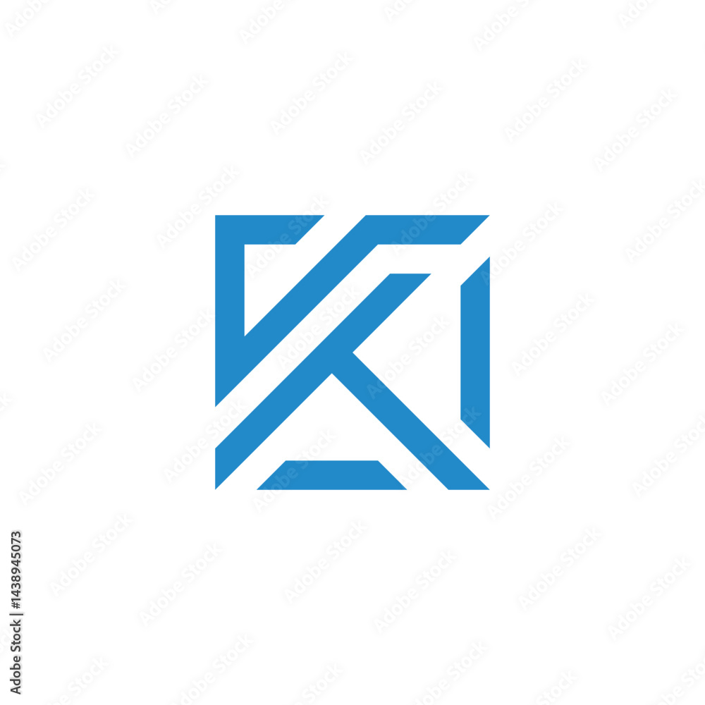letter vkt square stripe simple geometric logo vector letter vkt square stripe simple geometric logo vector