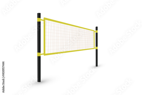 Beach volleyball net design vector flat isolated illustration