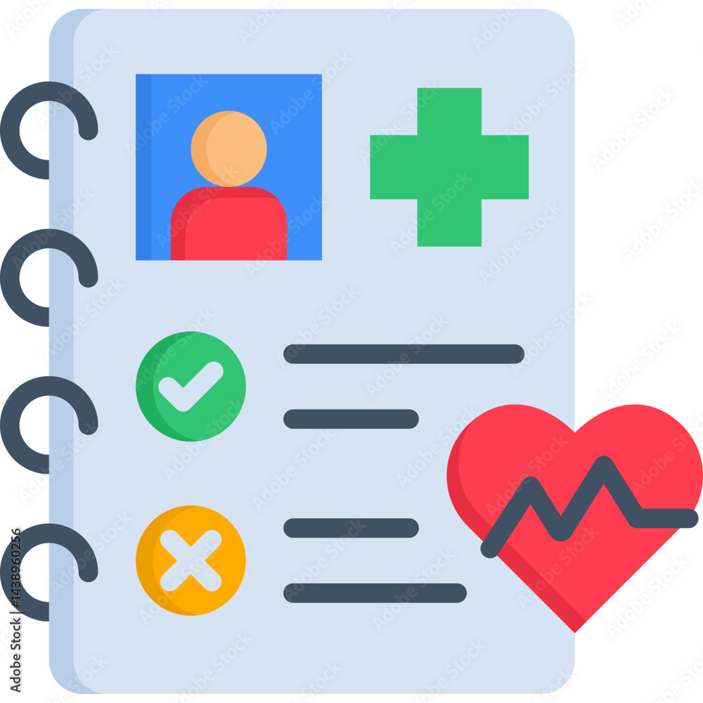 Fototapeta premium Medical Report Icon