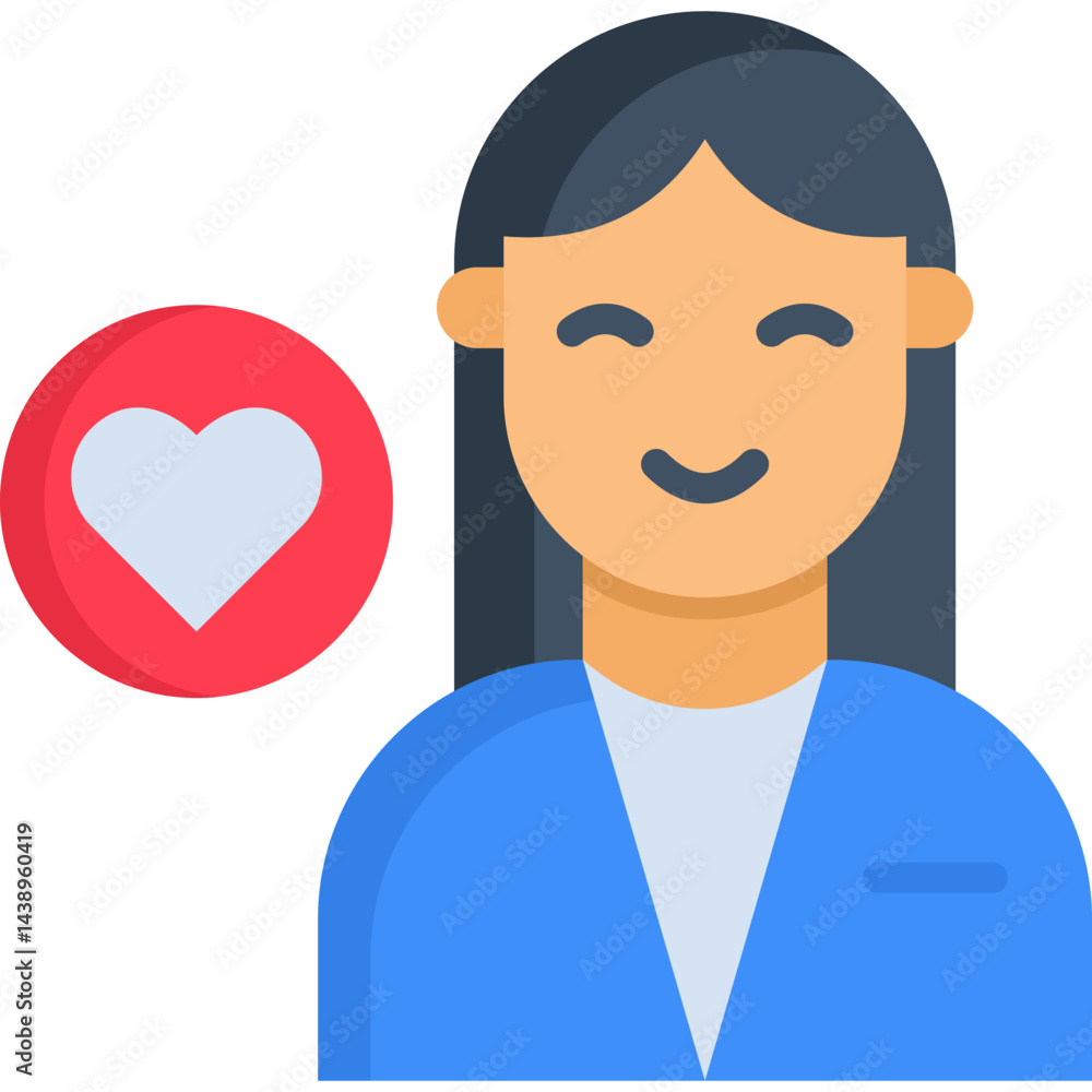 Fototapeta premium Caregiver Icon
