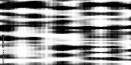 Halftone gradient. Dotted gradient, smooth dots spraying and halftones dot background seamless horizontal geometric pattern vector template set eps 10