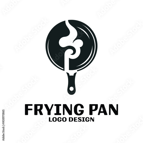 Frying Pan Vector Logo Design