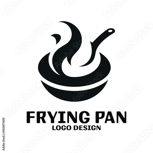 Frying Pan Vector Logo Design
