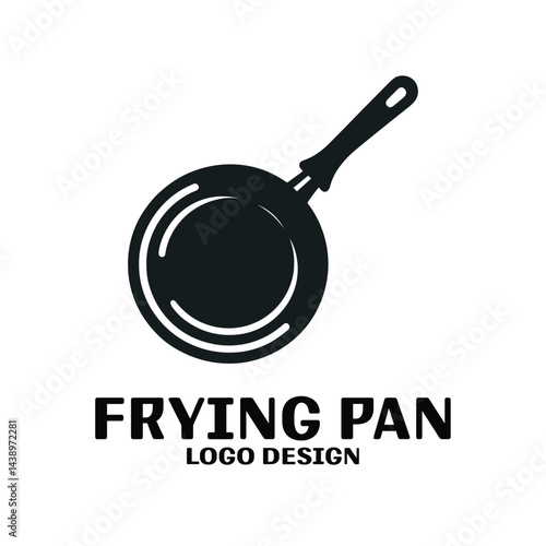 Frying Pan Vector Logo Design