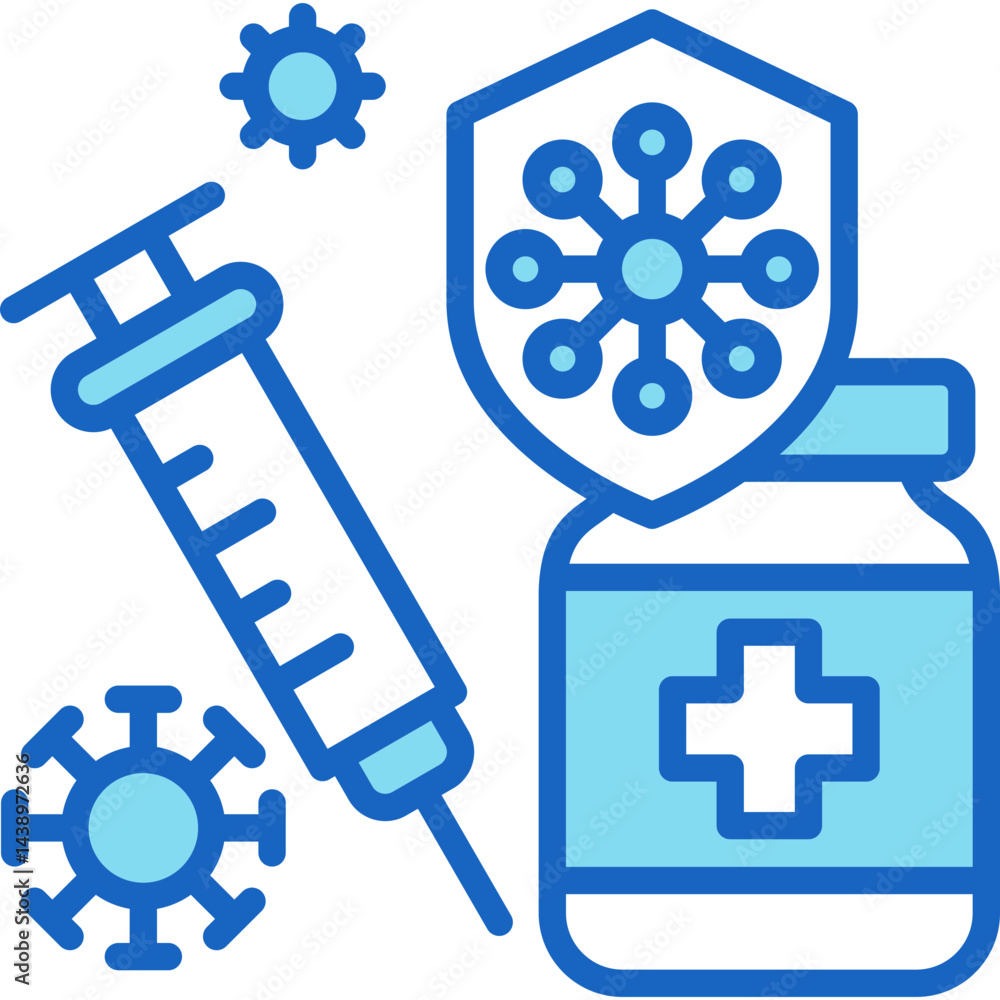 Obraz premium Vaccination Icon