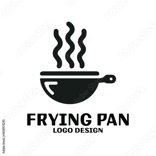Frying Pan Vector Logo Design