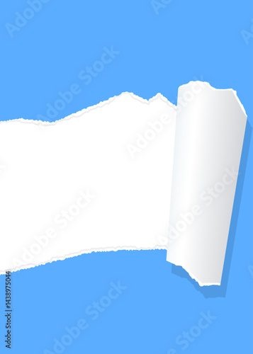 破れた紙、背景フレーム、画用紙、縦向き